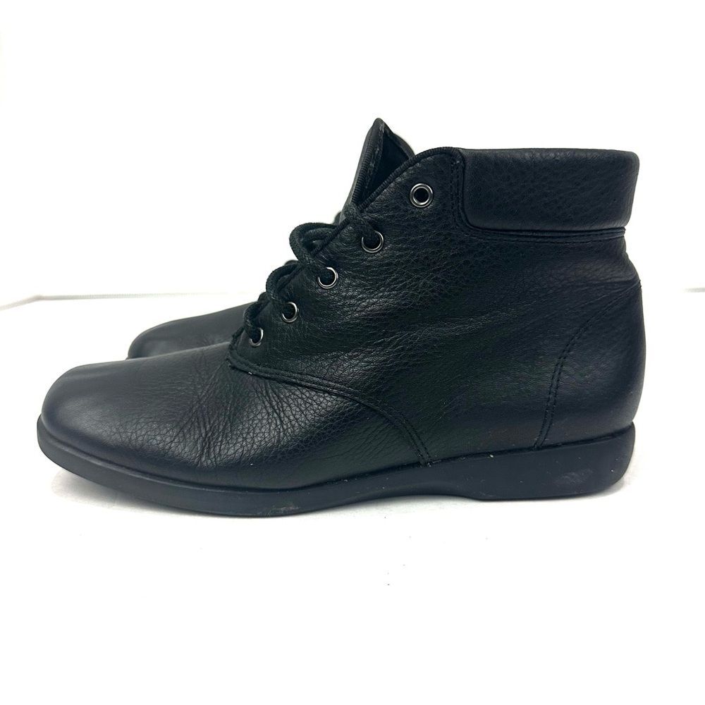 Ros Hommerson Women's / Big Kid Sz 4M Black Leather Lace Up Ankle Bootie